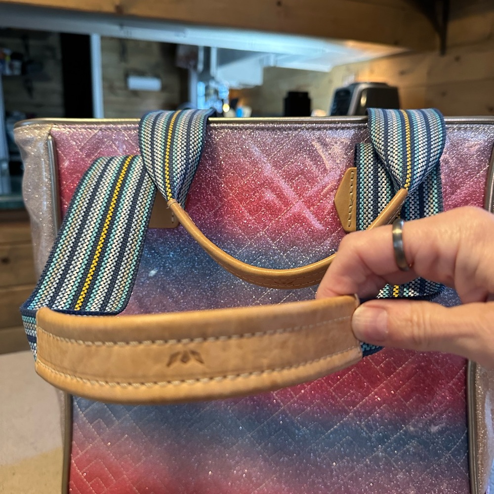 Consuela Pink and Blue Gradient Tote - Picture 7 of 15